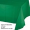 12/Case Bulk Emerald Green Plastic Table Covers 54 inch x 108 inch